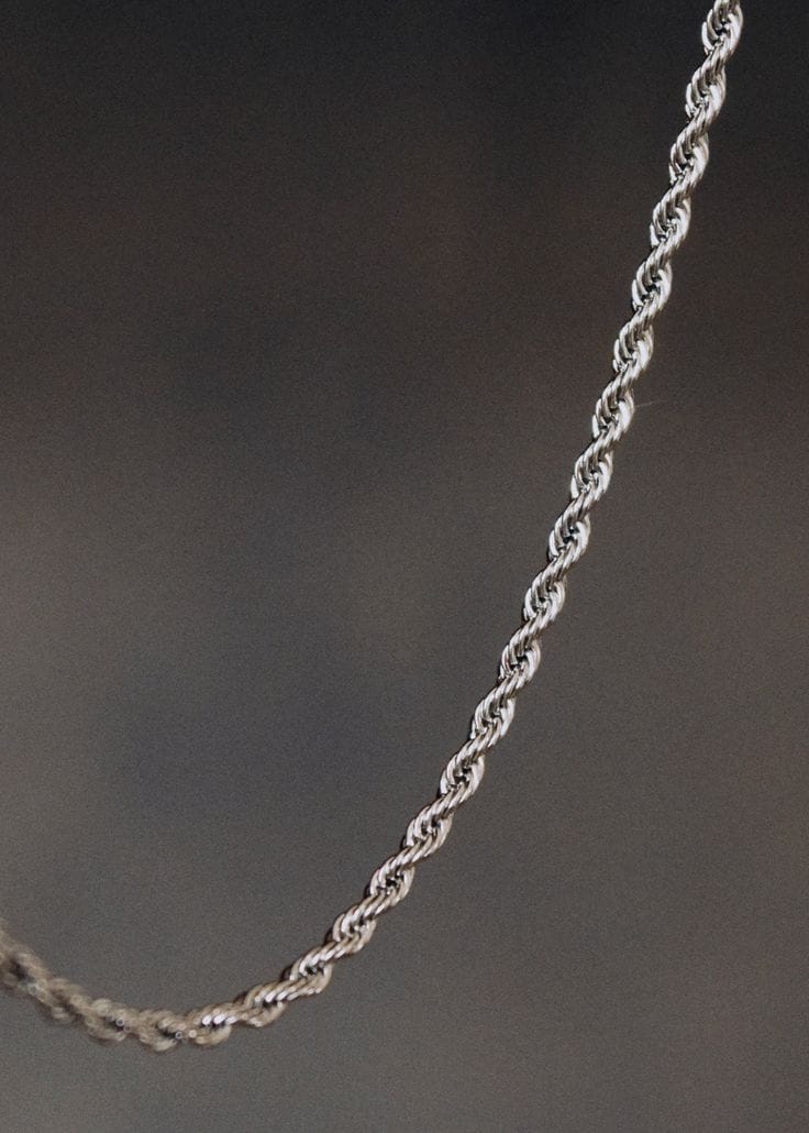 Silver Chain - Twisted Rope