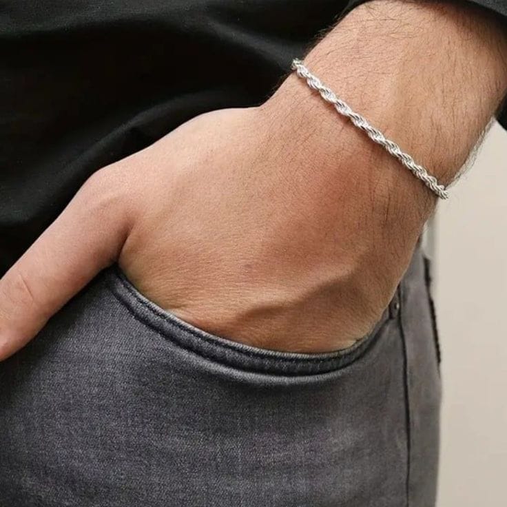 Silver Chain - Twisted Rope